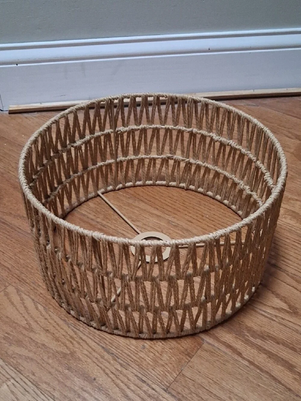 Natural Jute Rope Lampshade - Neutral Brown